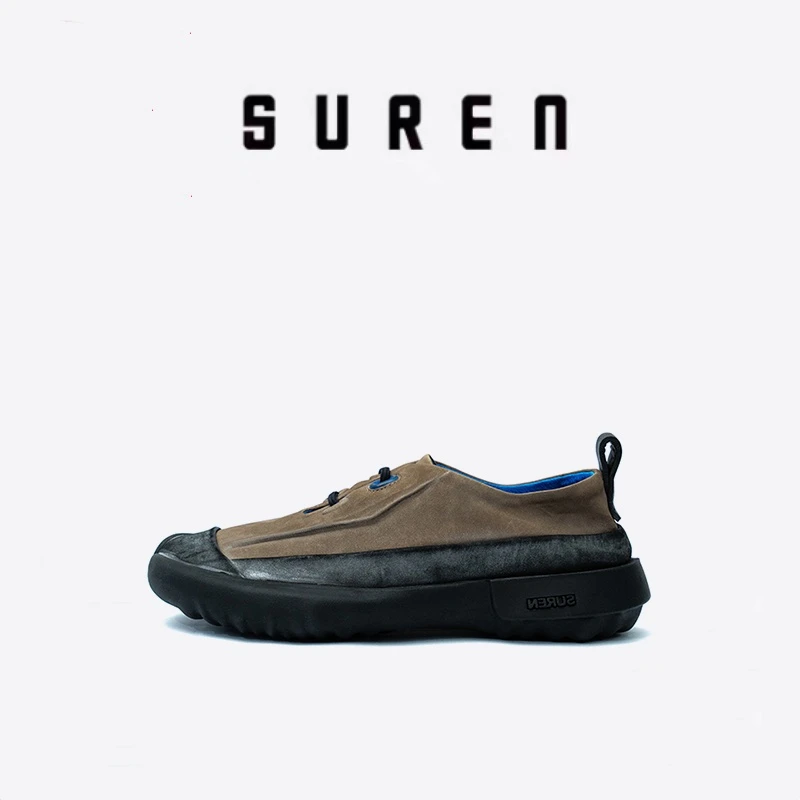 素人SUREN 男士休闲皮鞋浅口单鞋舒适百搭耐穿093