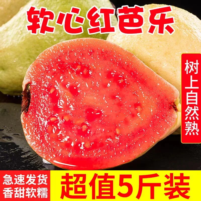 【精品软芭乐】福建软心红心白心芭乐番石榴新鲜水果香甜软糯鸡屎果