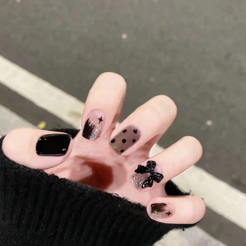 (短款)穿戴式美甲贴假指甲贴片穿戴甲美甲片显白可拆卸指甲片
