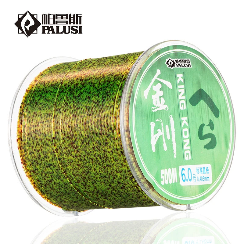 金刚斑点软碳氟500米伪装隐形主子线路亚线尼龙线迷彩变色线台钓