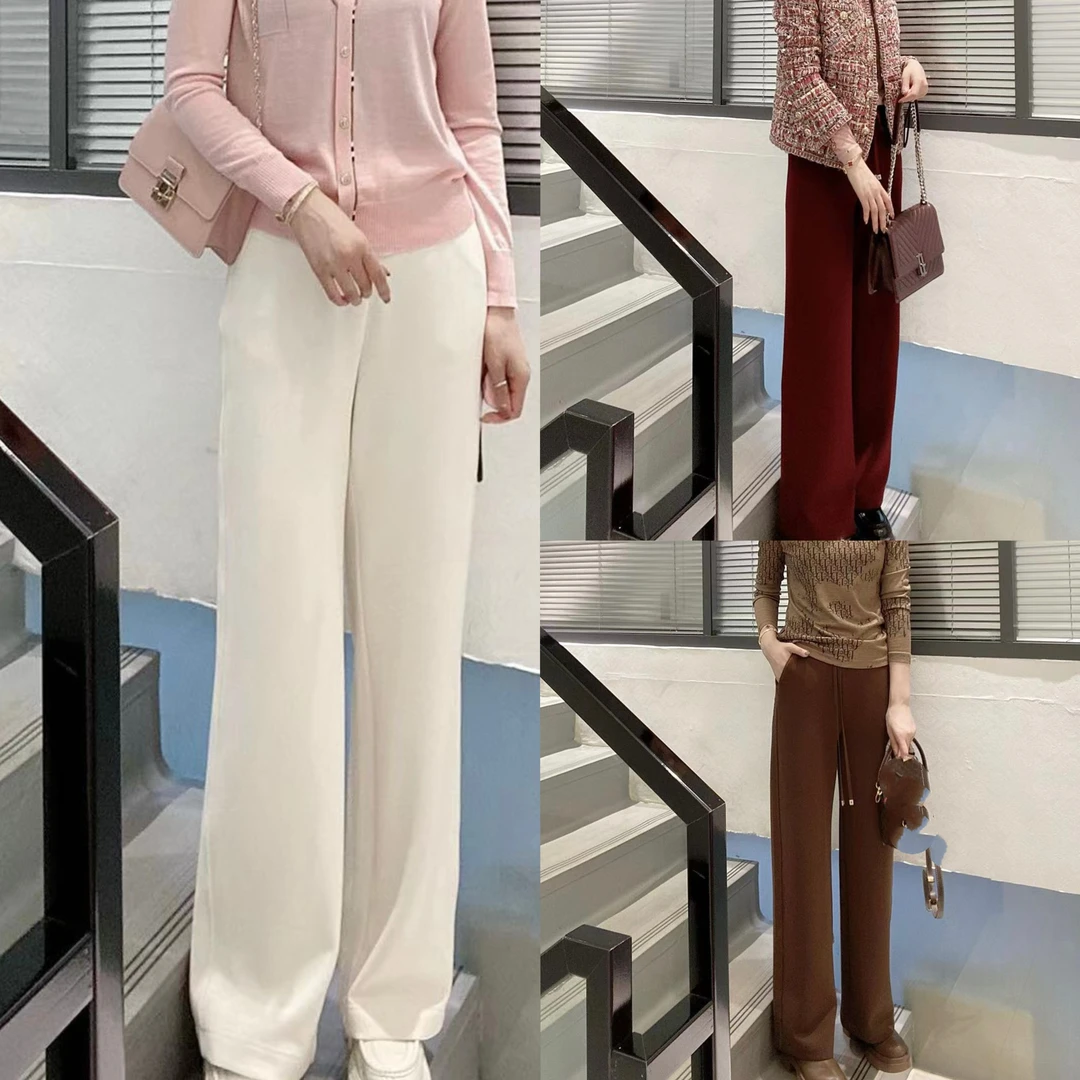 红姐严选30118抽绳秋冬款阔腿裤