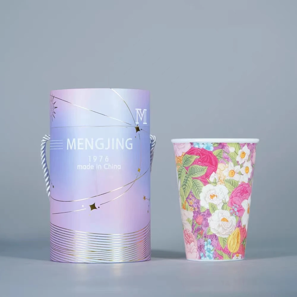 景德镇官方浮雕可乐陶瓷杯（盛世杯）