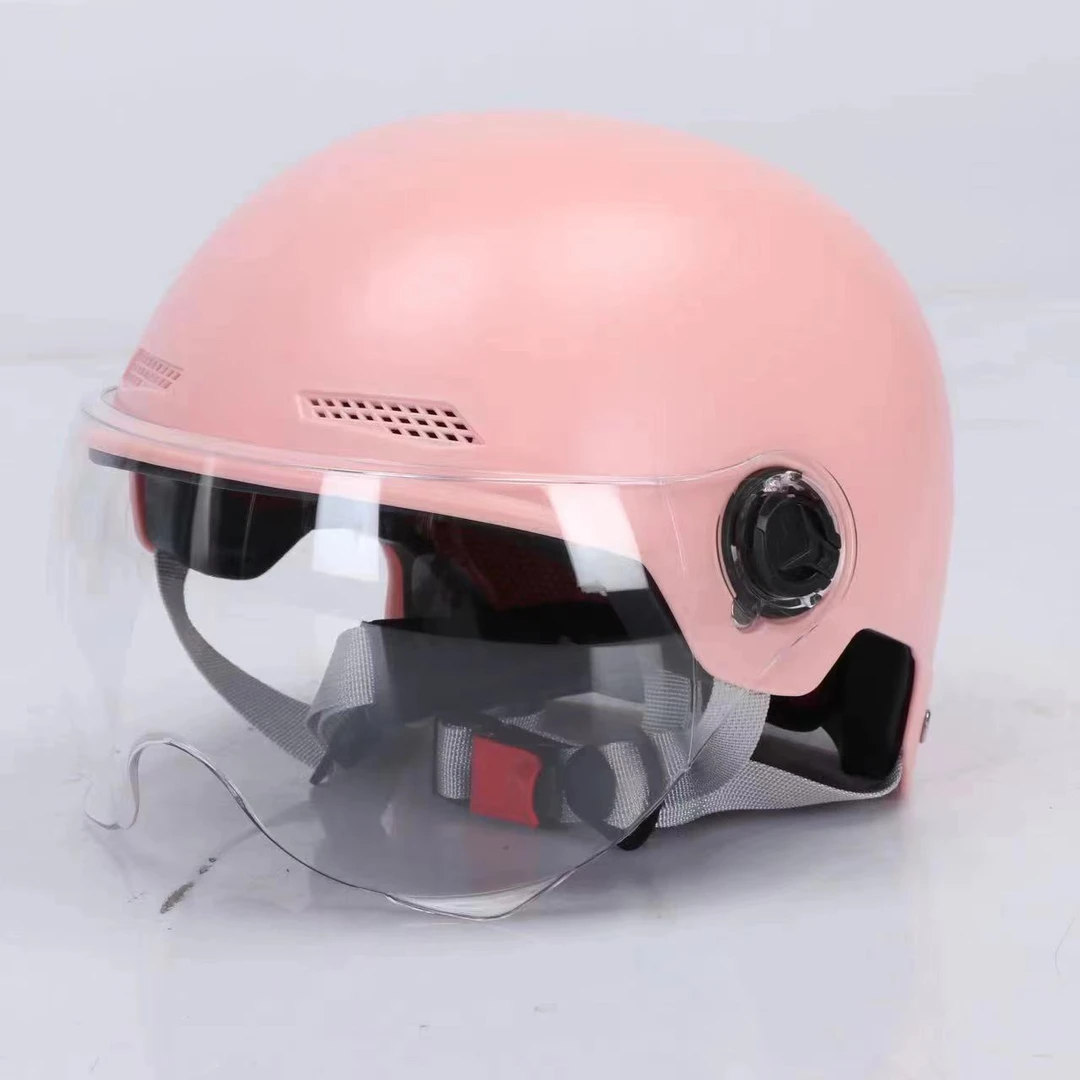 3C认证电动车头盔男女夏季防晒可爱轻盈防摔可调节电瓶车安全帽