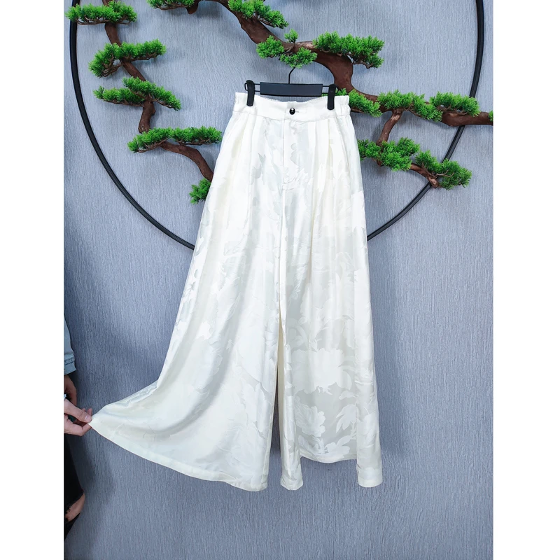 【千奈莉 】 重锻宽松时尚休闲大甩腿裤21-106