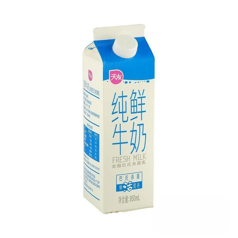 天友屋形纯牛奶950ml
