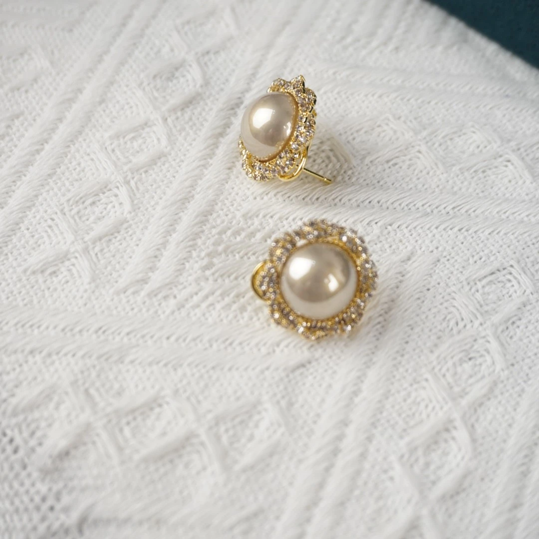 波衣尚 钛钢仿珍珠耳饰 波衣尚高级感小众耳钉简约精致优雅气质