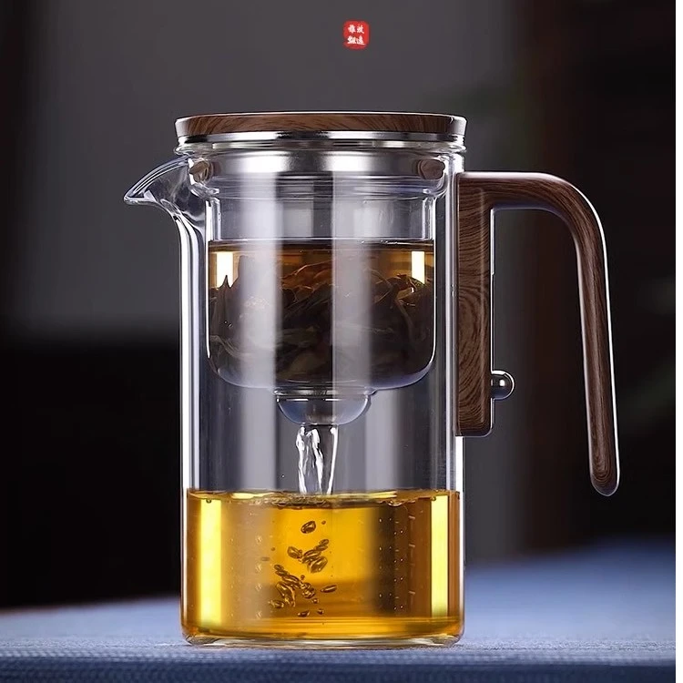 泡茶壶茶水分离飘逸杯全玻璃耐热过滤冲茶神器功夫茶具磁吸泡茶杯