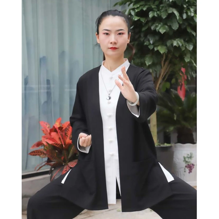 弹力纤维麻浅咖色黑色外搭外披男女同款