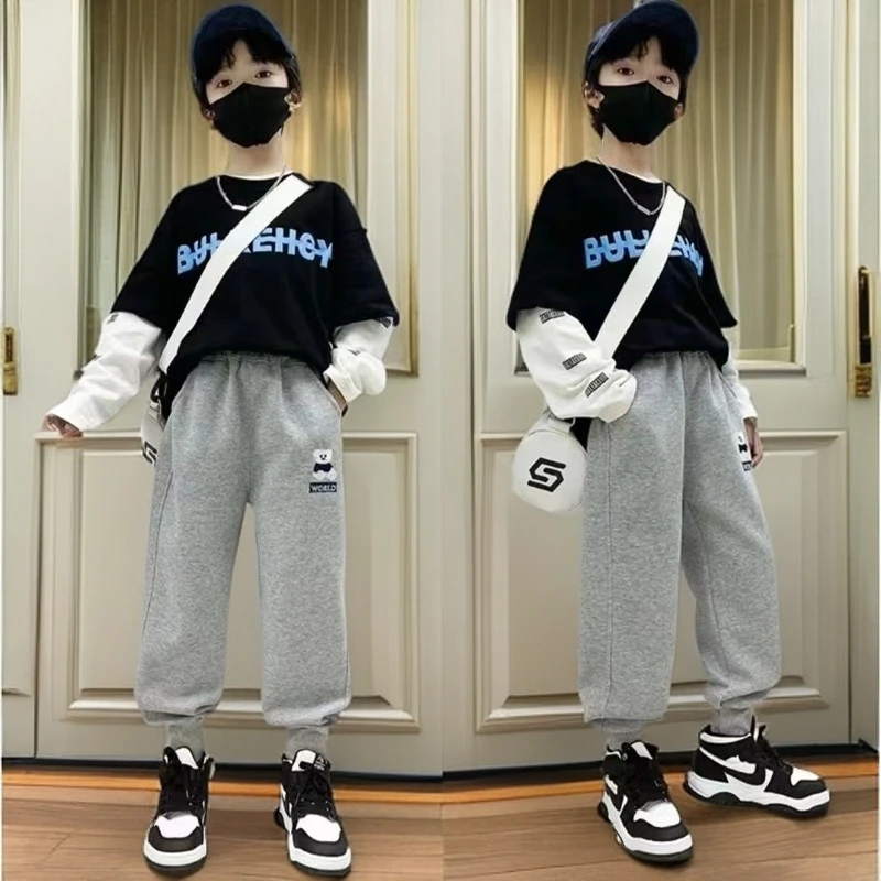 童裤  2024春秋款卫裤休闲裤宽松舒适不起球不掉色男女同款幼儿裤