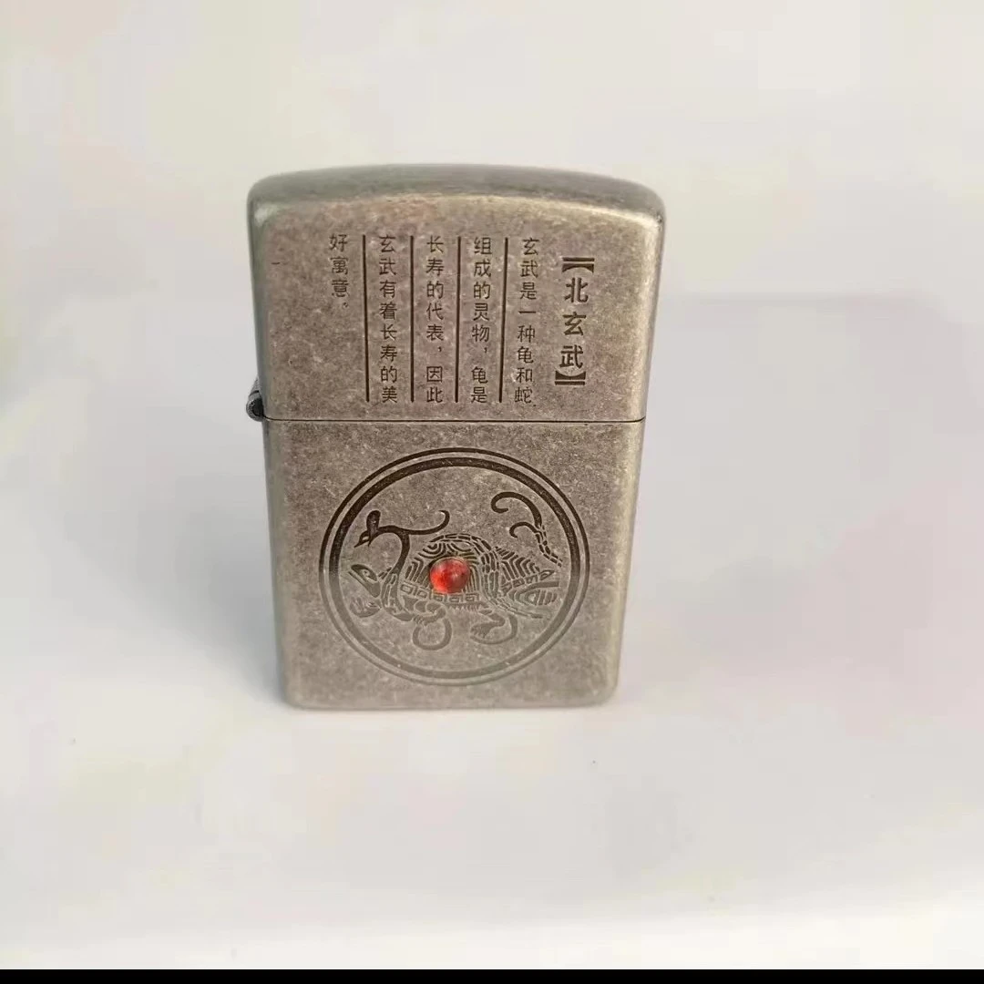 ZORRO佐罗 古银滚花玄武Z92065C煤油防风打火机