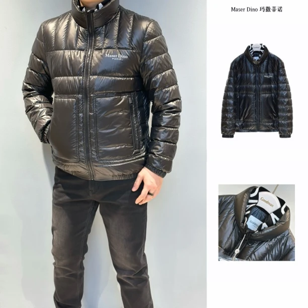 63050 玛撒蒂诺/24秋冬新款男士定制面料立领简约百搭羽绒服外套