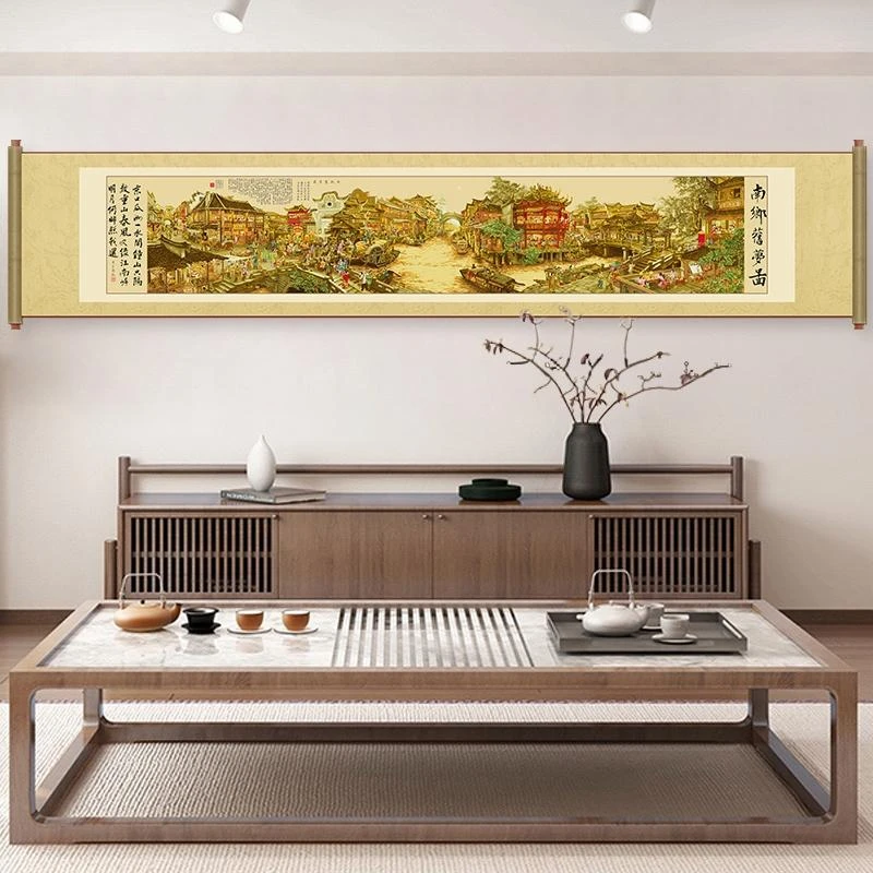 彩丽绮南乡旧梦十字绣经典收藏名画2023新款线绣客厅风景大幅手工