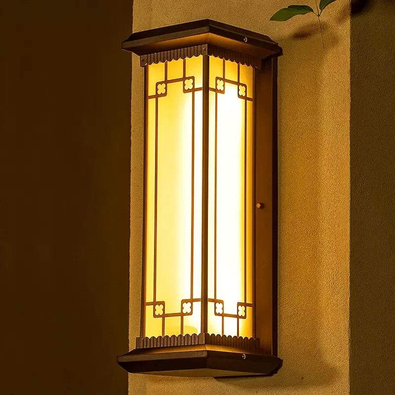 太阳能壁灯简约户外防水壁灯过道墙灯别墅走廊花园庭院阳台门灯