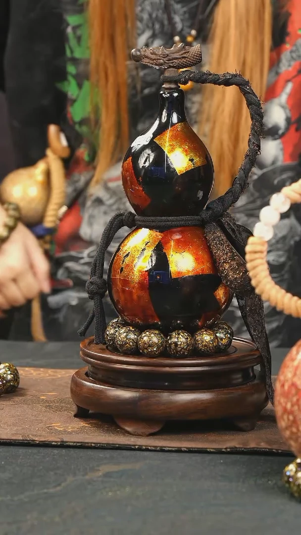【闪购商品】P296漆艺酒葫芦（不包手串及旋转底座）