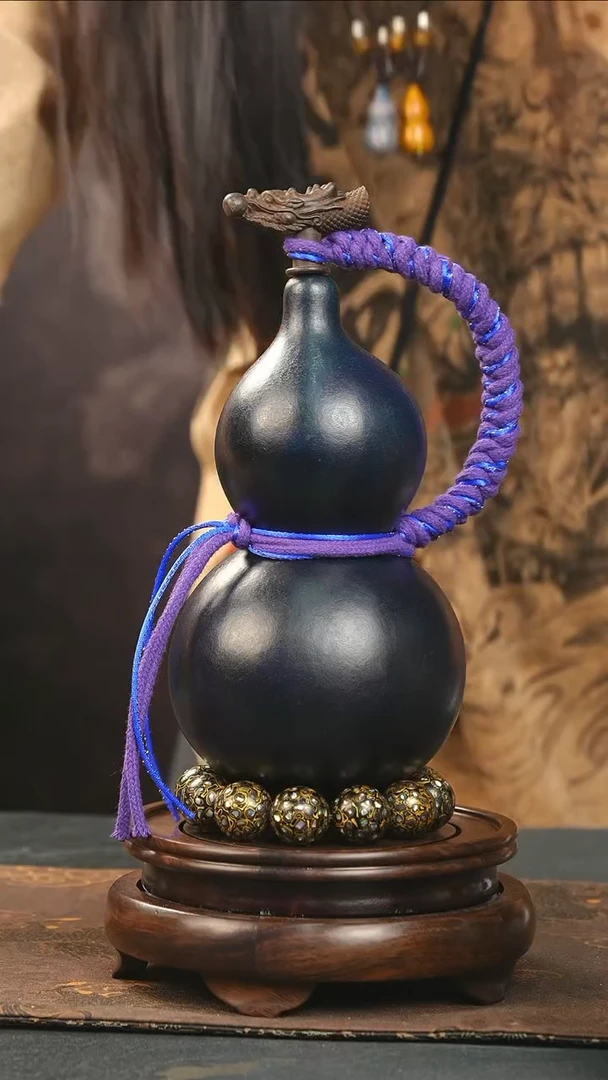 【闪购商品】Q438大漆酒葫芦(不包手串及旋转底座)