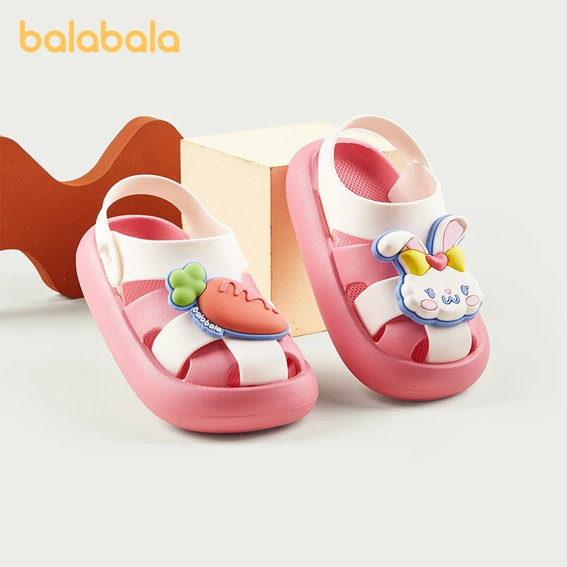 巴拉巴拉女童凉拖兔子儿童凉鞋夏季外穿女孩卡通软底玩水沙滩鞋