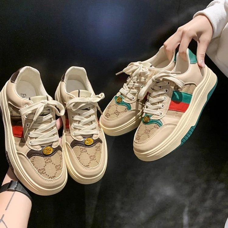 【粉丝专享】复古新款增高软底板鞋时尚百搭运动休闲鞋女