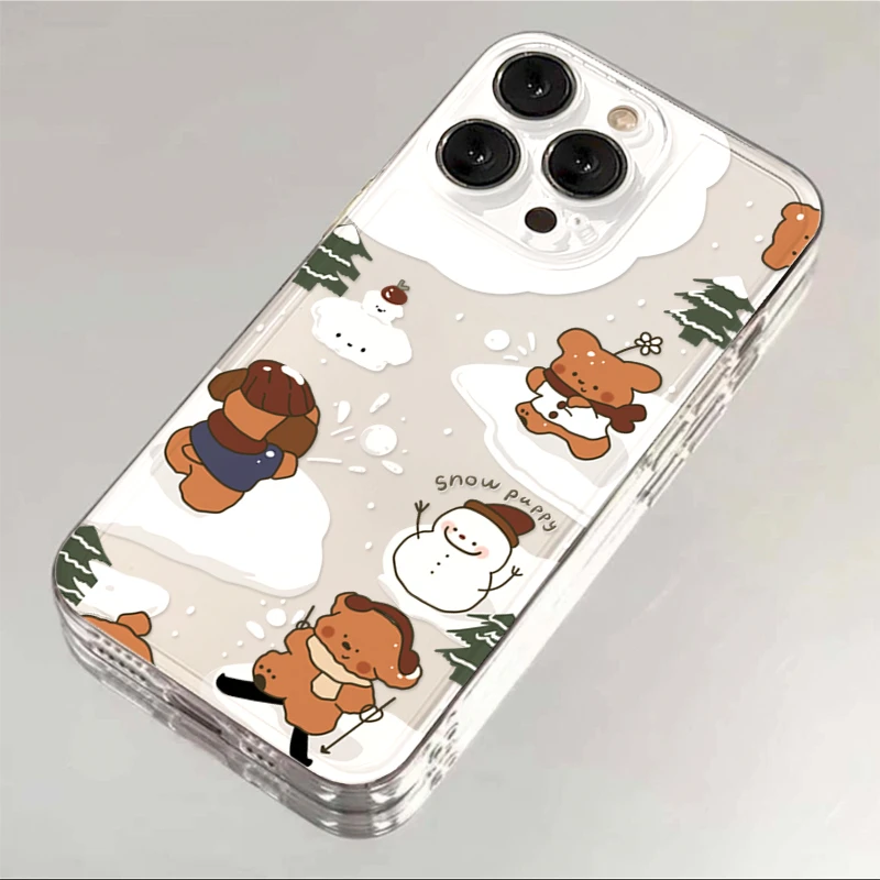 卡通可爱小狗iPhone14promax苹果15手机壳12/14小众13全包XSXR软