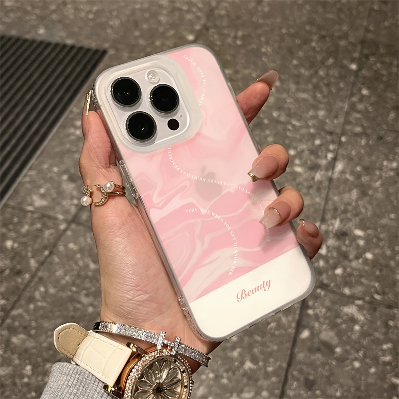 ins少女晕染渐变苹果14手机壳15promax高级感iPhone13小众11/12软