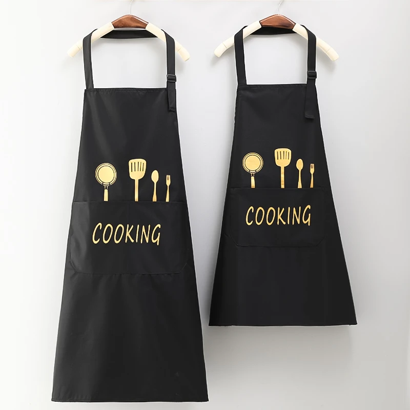 加大防水围裙透气防污耐脏围腰时尚长袖罩衣外套防护衣成人工作服