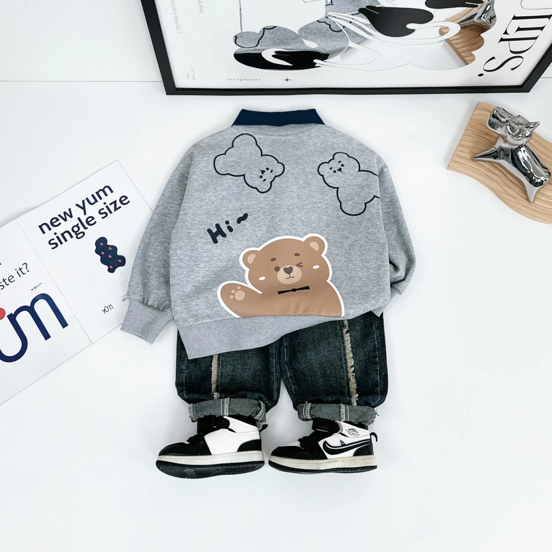 儿童卫衣长袖2024秋男童春秋上衣 D-HZ241073