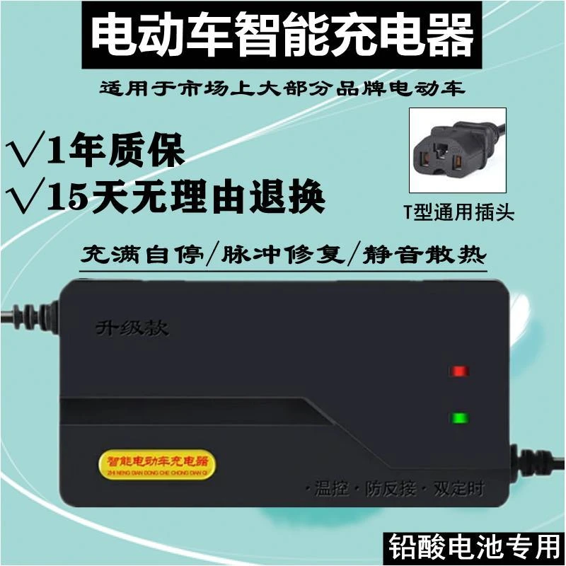 【小扬哥推荐】电动车电瓶充电器48V12AH20AH60V72V80V84V96V智能