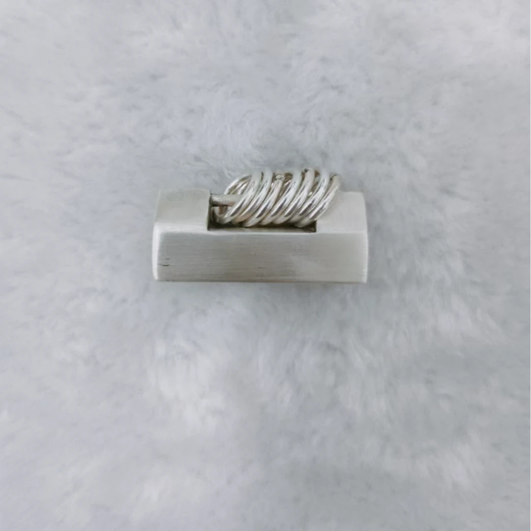 吊坠足银 1102-003凡尘锁吊坠 时尚个性小众简约百搭款足银吊坠