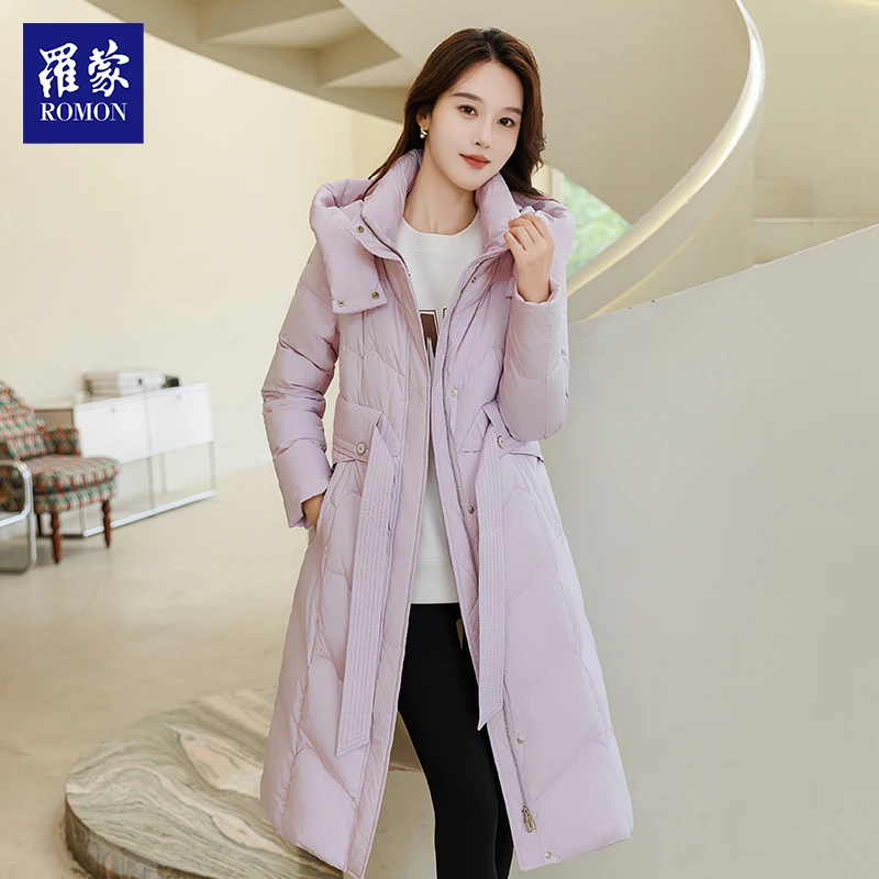 【GCTY】罗蒙女款时尚百搭长款羽绒服YR32027