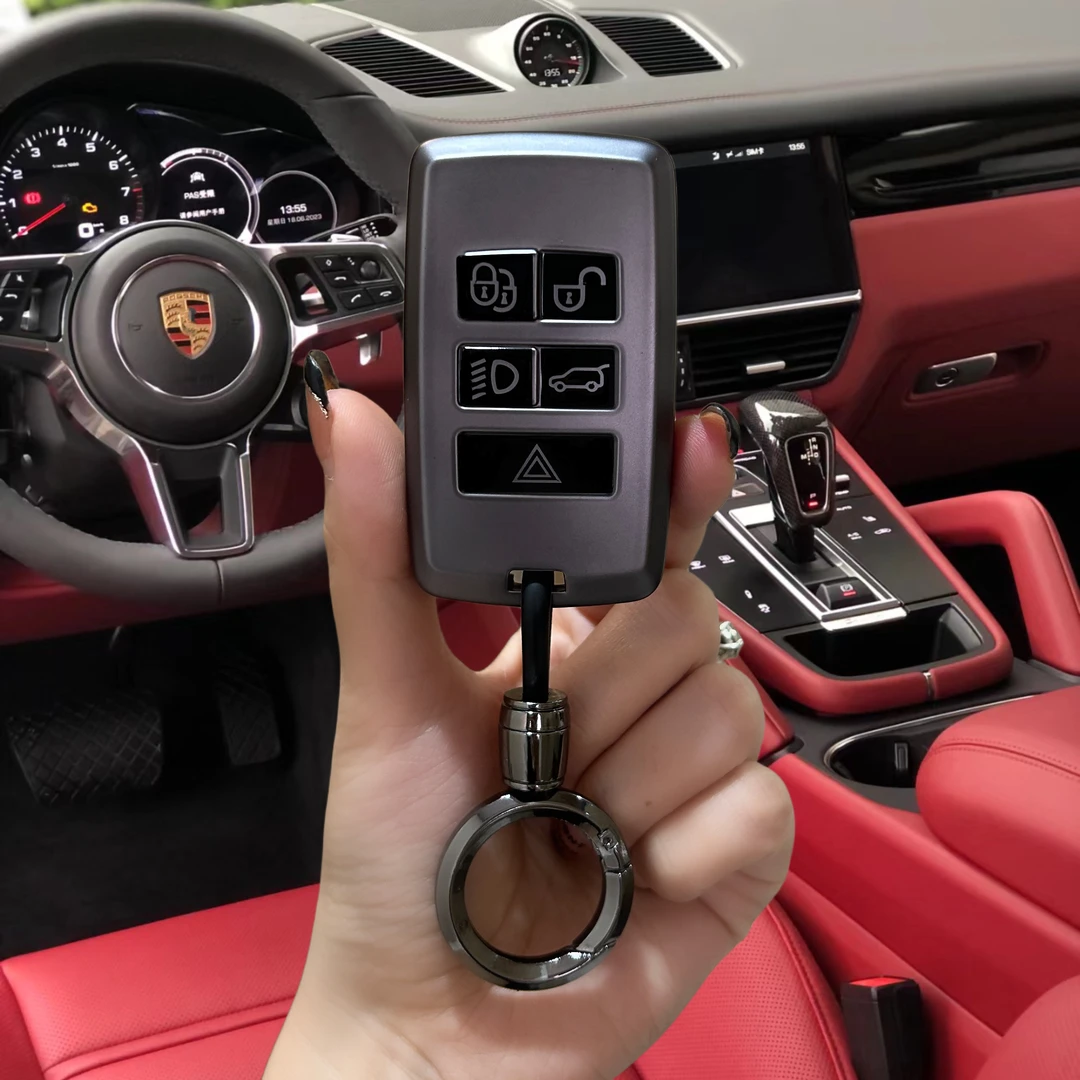 适用路虎捷豹揽胜钥匙套极光L卫士110发现4/5运动版神行者2星脉扣