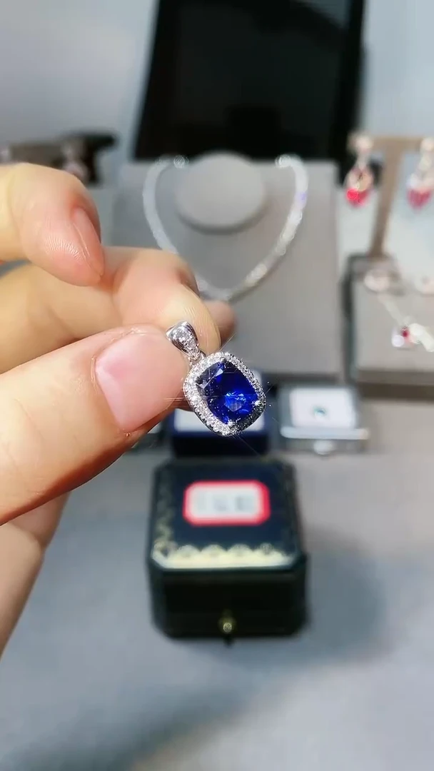 【闪购商品】蓝宝石颈饰未镶嵌吊坠11