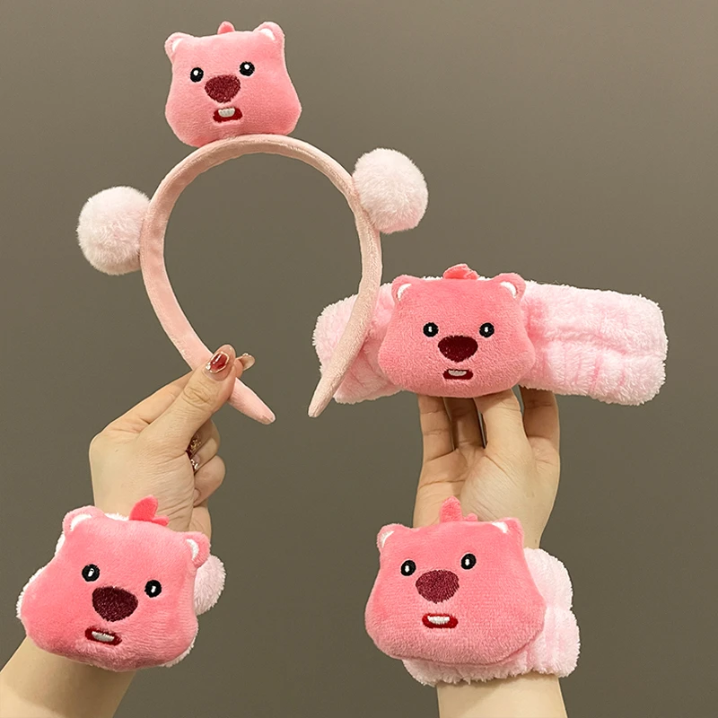三件套loopy洗脸发箍女小海狸露比手腕带束发带防水专用防湿神器