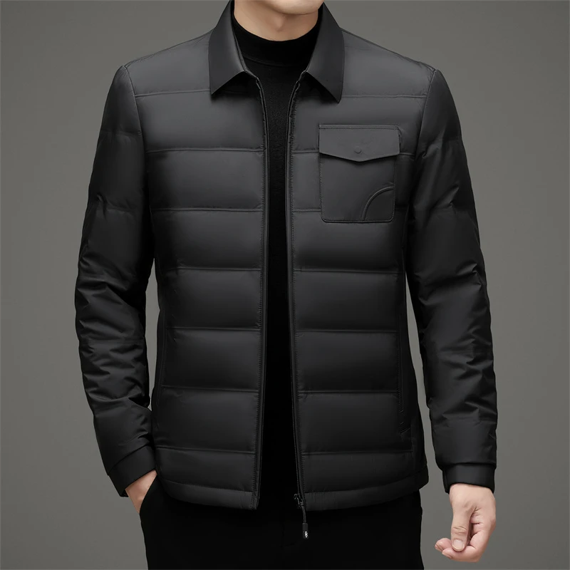 XIHU/喜虎A88830男士轻薄款翻领羽绒服