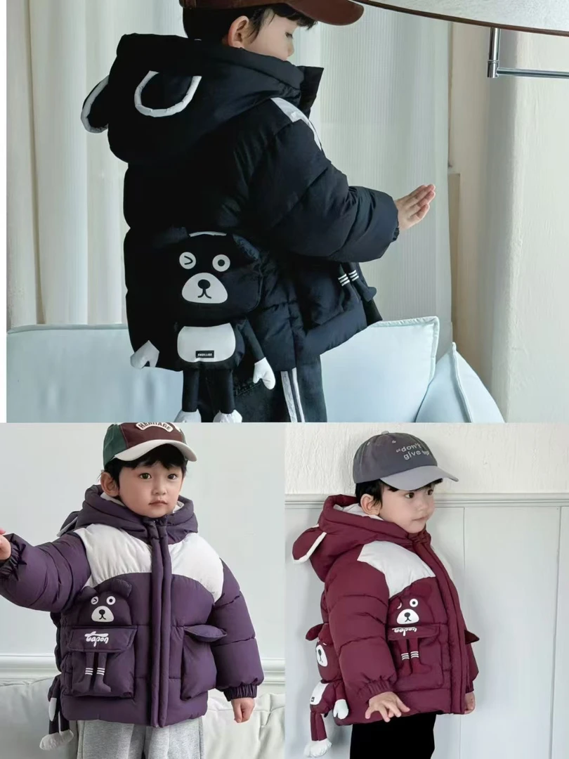 小童男款棉服外套