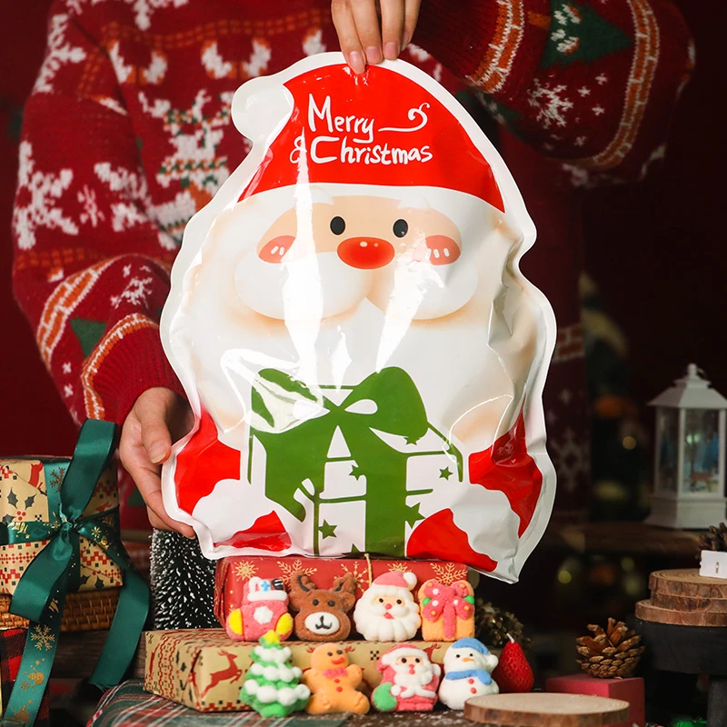 圣诞节糖果卡通圣诞老人造型棉花糖可爱儿童软糖圣诞节休闲零食