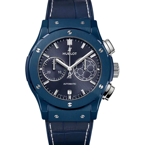 99新 Hublot/宇舶表 老佛爷/宇舶经典融合521/自动/18年保卡/45mm