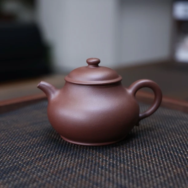 宣平 ｜ 矮潘壶 全手工制作 紫泥 200cc