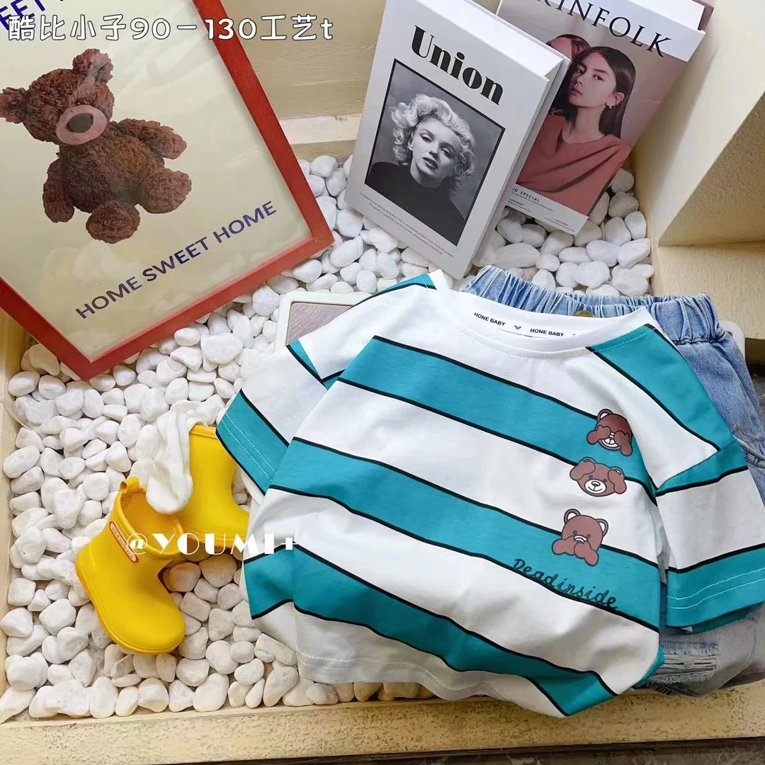 2023夏季新款儿童时尚T恤酷酷男宝Ｔ