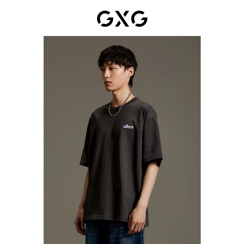 GXG男装 重磅休闲短袖T恤 夏季百搭男士#GEX14414413
