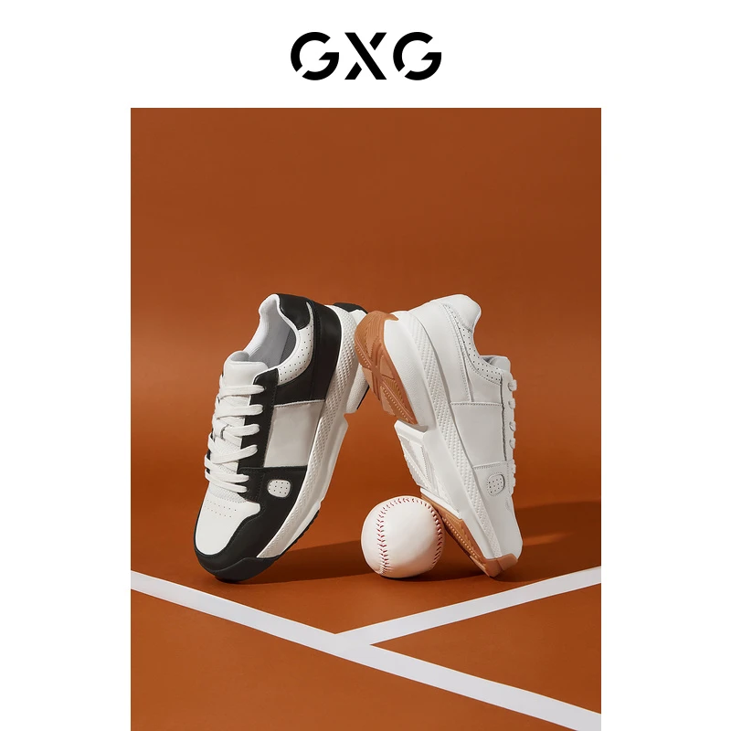 GXG男鞋板鞋潮流运动板鞋休闲鞋板鞋厚底男休闲鞋#G24D505009