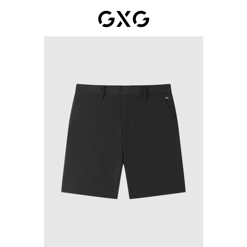GXG男士男装20夏季梭织五分短裤纯色百搭休闲透气户外#GD1220434C