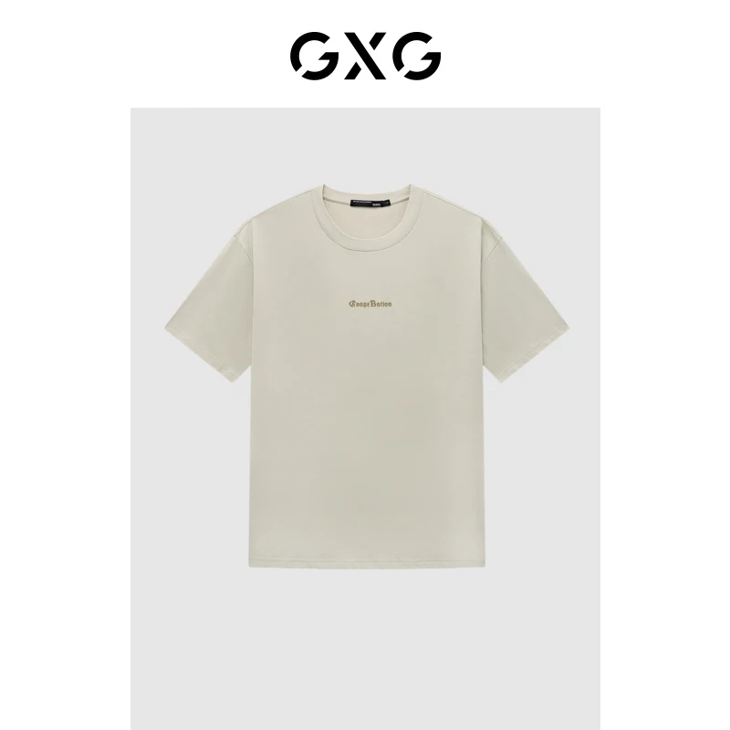 23年夏新品时尚休闲字母印花宽松潮搭情侣T恤短袖男#GED14424432