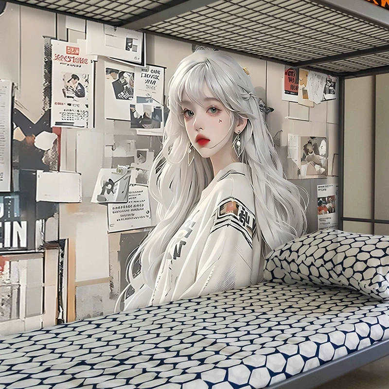 二次元动漫海报墙贴自粘男生电竞宿舍卧室装饰贴纸报纸女孩壁画