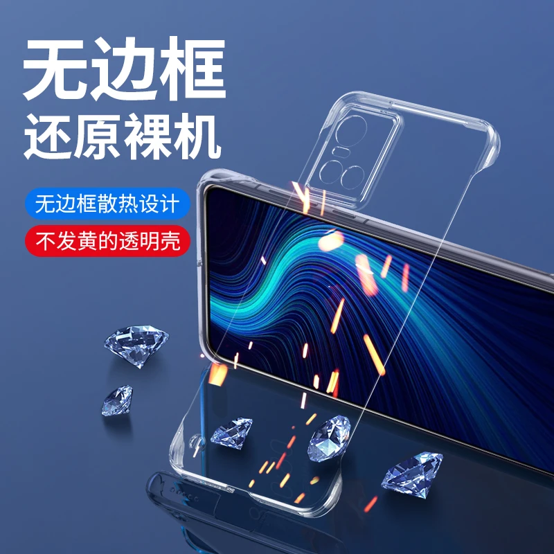 【清爽裸机+高透隐形】适用于VIVO S10/Pro无边框超薄手机壳散热