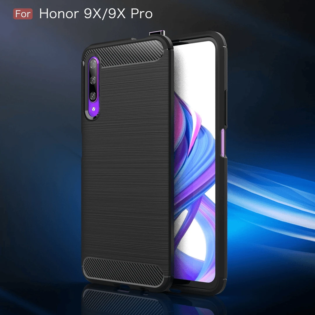 适用于荣耀9X/9X Pro碳纤维手机壳高端全包防摔磨砂超薄散热壳