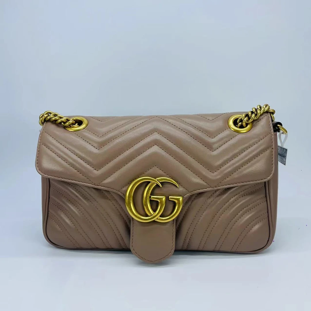 99新 GUCCI/古驰 Gucci 马蒙26/时尚女士链条斜挎包小香风
