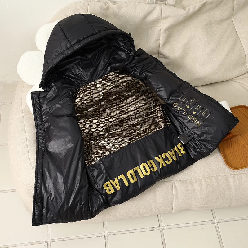 儿童防寒免洗马甲中大童连帽背心男童外套女童防水秋冬绒丝马甲