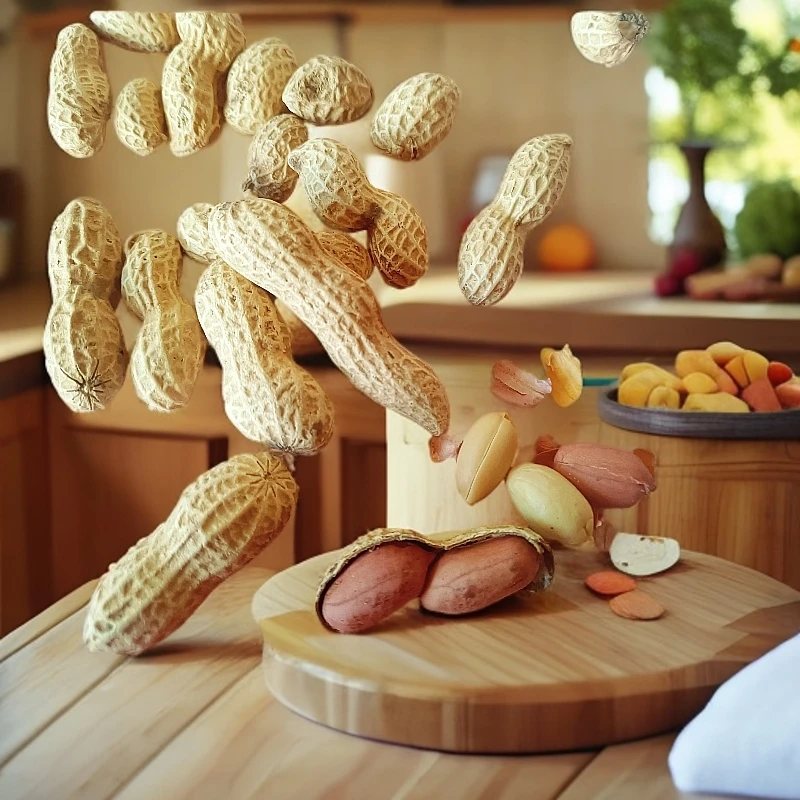 农家铁锅柴火炒花生酥脆炒花生零食下酒菜炒货坚果