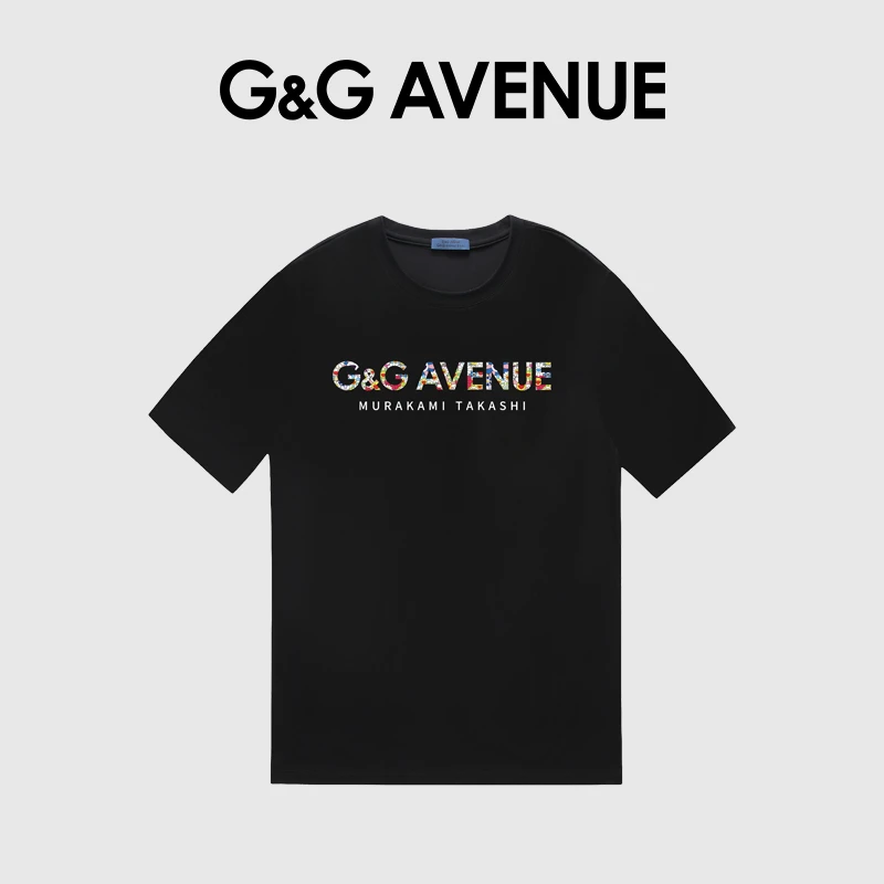 法国G&G AVENUE轻奢潮牌宽松休闲T恤男女同款-GT22124023