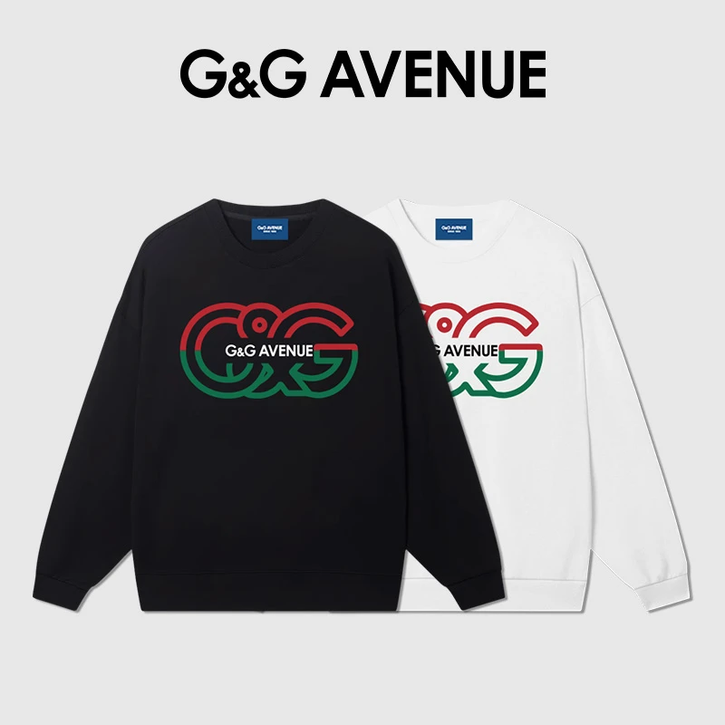 法国G&G AVENUE轻奢潮牌卫衣春秋休闲圆领卫衣男女同款-GW2423012