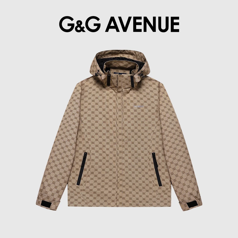 法国G&G AVENUE 新款百搭防风冲锋衣外套夹克男女同款-GJ22310122